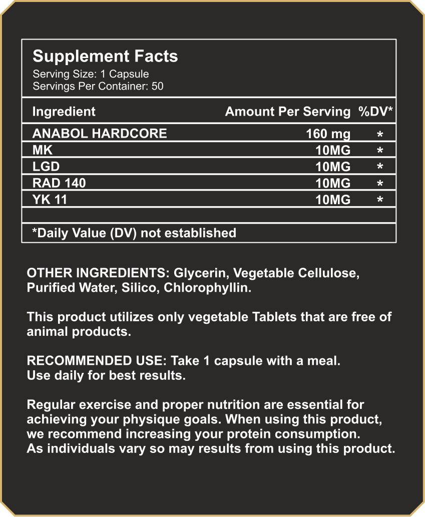 Anabol Hardcore – Extreme Strength & Muscle Support (50 Capsules)