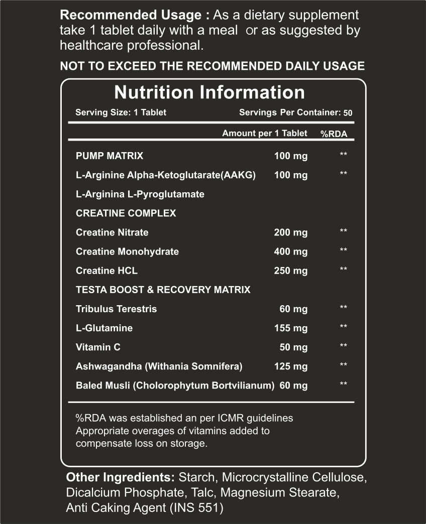 Bigger Biceps – Arm Size & Pump Formula (50 Capsules)